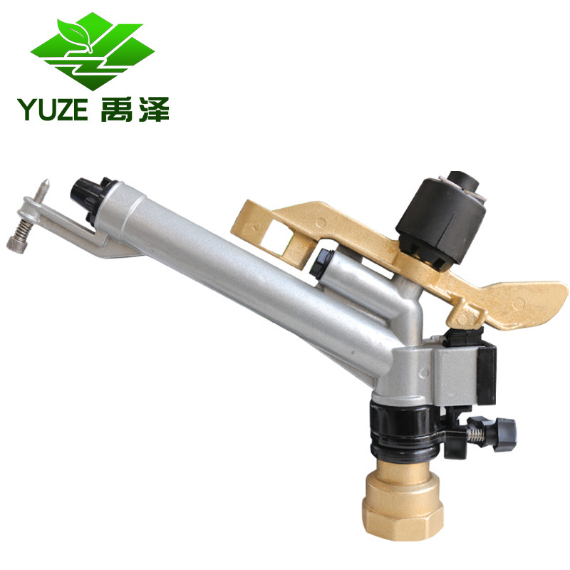 農用灌溉抗旱FS30搖臂噴槍園林噴灌合金銅芯噴槍360可調角噴頭