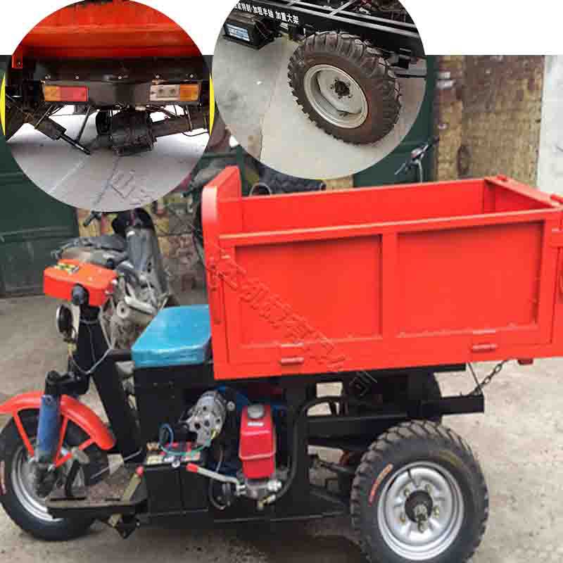 厂家小型柴油三轮车 载重1吨农用粮食运输车 8马力工程运输车