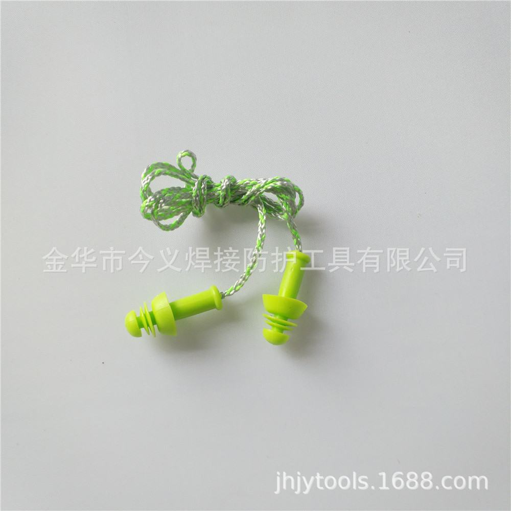 降噪音硅胶材料带线游泳睡眠工业用隔音四层耳塞