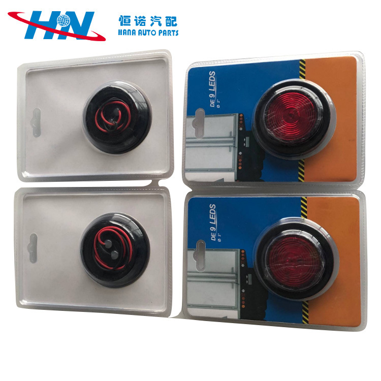 Luz de freno rv | Camión camión luz trasera redonda amplia 12V24V luz trasera redonda coche universal luz trasera lateral