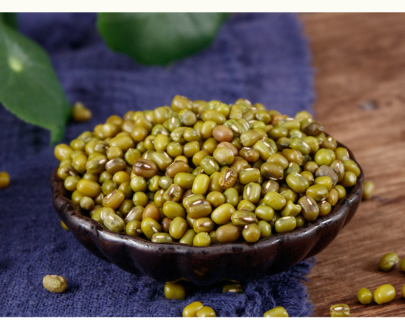 Mung Bean (Vigna radiata) — Dried Food-Herb Legume for Cooling Tea & Congee, 500g in use