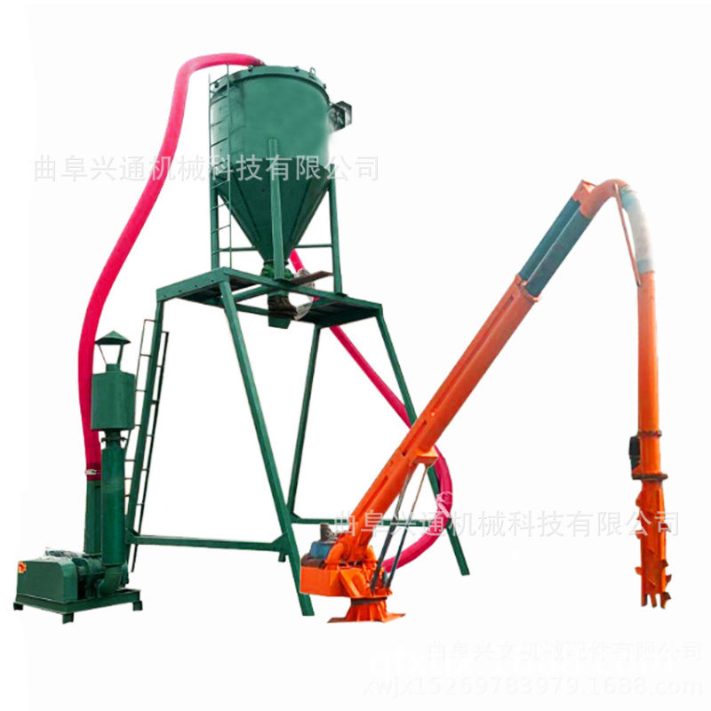 粉煤灰装车入罐气力输送机轮船卸灰气力输送机伸缩式吸料装车机
