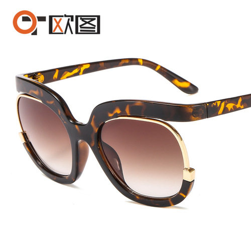 2020 new style personalized sunglasses 9051 large frame round European and American fashion sunglasses for men and women cross-border hot sale