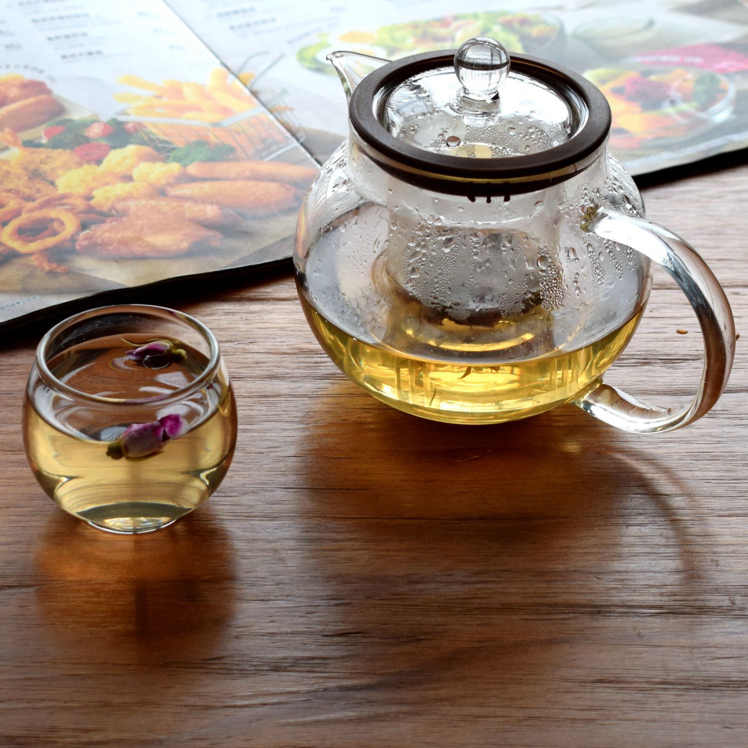 Manufacturers supply 1L Above Chinese style Heat Glass teapot Heat Glass High temperature resistance teapot