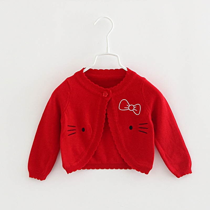 2022 nuevo Algodón puro impreso cardigan de lana para niños aire acondicionado camisa cardigan mantón de los niños abrigo de verano Delgado