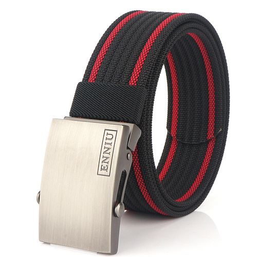 TUSHI new nylon workwear canvas belt training outdoor smooth belt belt manufacturer wholesale