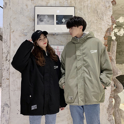 19 winter man pure cotton Loose cotton-padded clothes Winter clothes cotton-padded jacket coat lovers work clothes