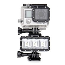 Gopro防水补光灯hero5/4LED摄影灯山狗SJ4000小蚁运动相机潜水灯