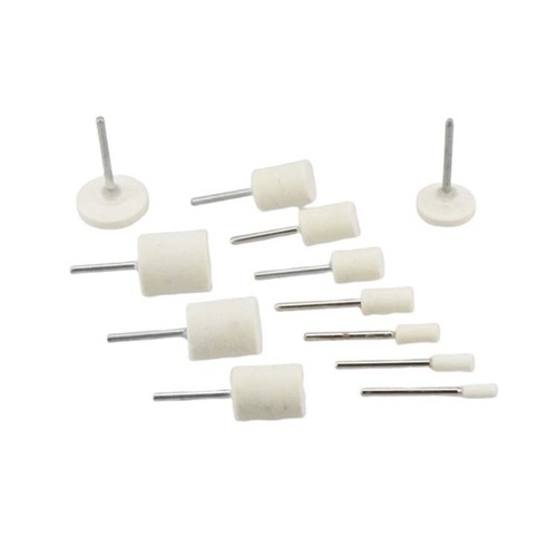 Cylindrical wool grinding head, wool polishing wheel, pointed polishing head, flat head electric grinding head 3MM-20MM