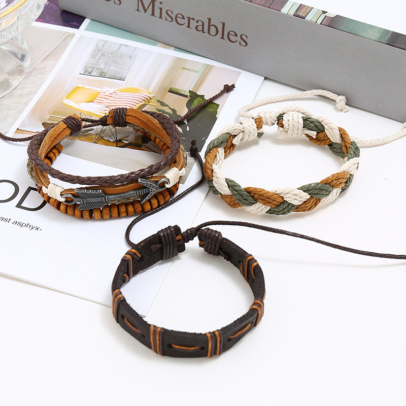 Vintage woven leather bracelet