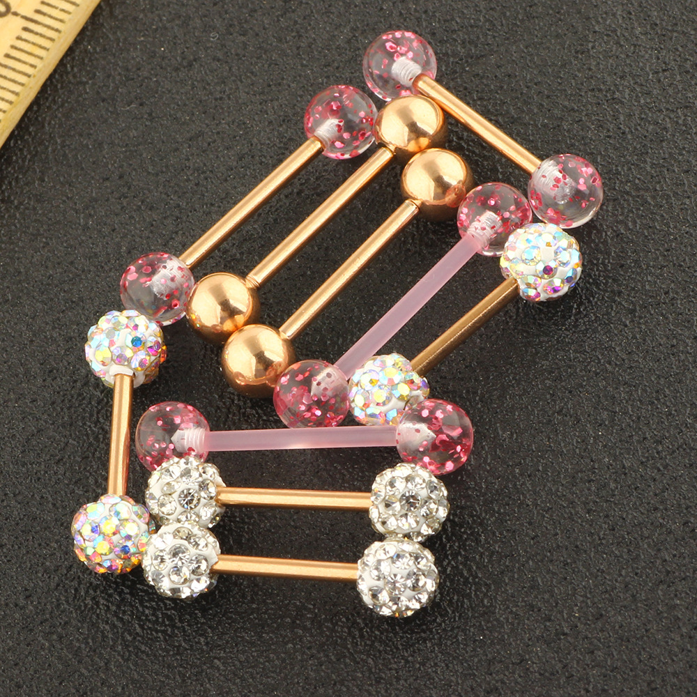 10Pcs Mix Style Body Piercing Jewelry Set Stainless Steel Breast Nipple Rings Tongue Rings Labret Studs Earrings detail image 10