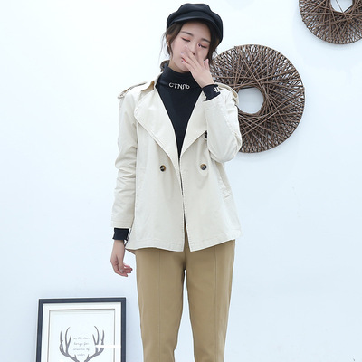 2020春秋新款風衣外套女寬松短款女式小西服韓版顯瘦文藝女裝上衣