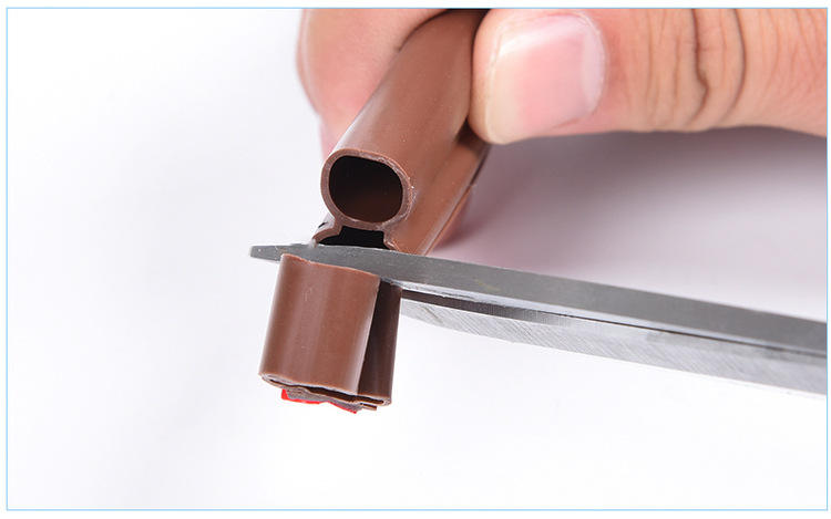 Anti-theft door sealing strip I-shaped door frame door seam strip edge sealing strip self-adhesive sound insulation leak-proof wind thermal adhesive strip