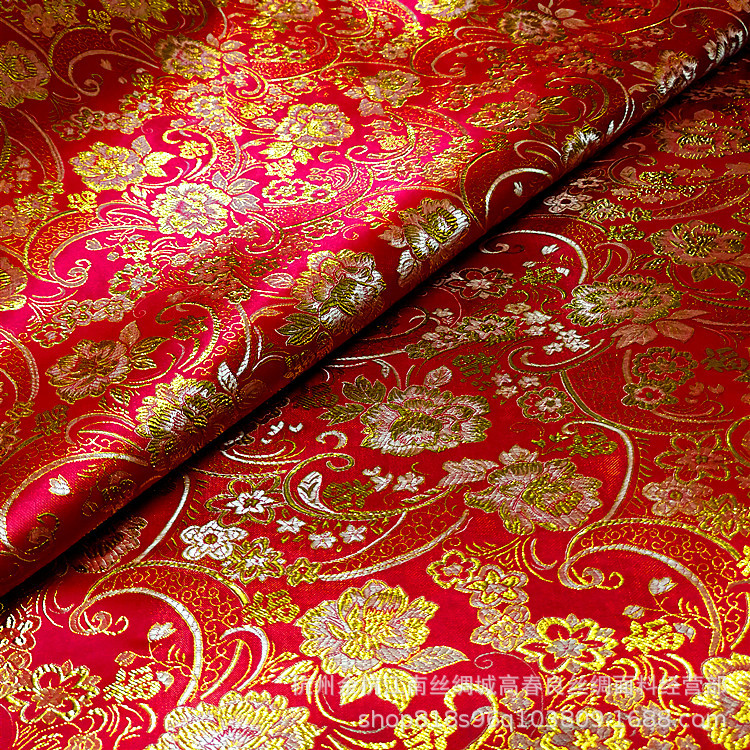 Manufactor Direct selling Purl 180 Wide Silk brocade Fabric Cushion Worship mat Seat cushion cloth Women's dress fabric