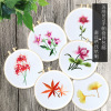 Suzhou embroidery DIY Handkerchief Kit Suzhou embroidery silk Spiraea Embroider and stretch Material Science Friend Fabric art Arts and Crafts