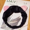 Cute headband for face washing, hairgrip, elastic hair accessory, internet celebrity, simple and elegant design