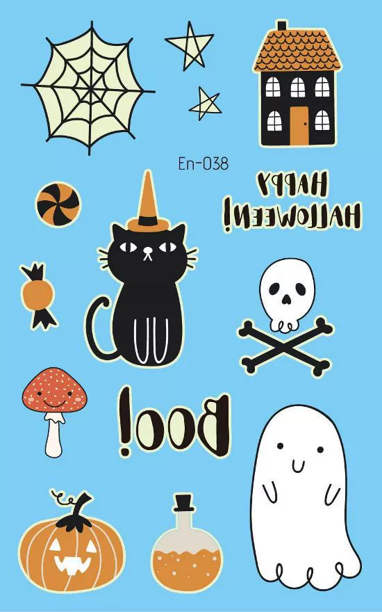 Children's ecological tattoo stickers, Amazon, halloween