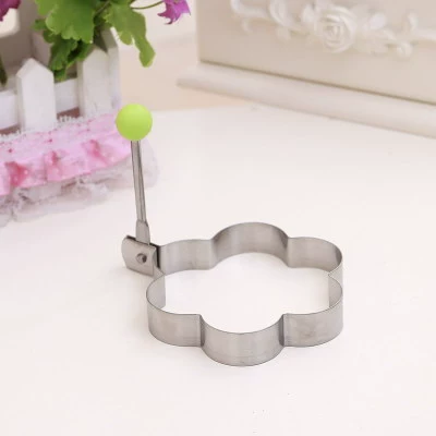 Форма для жареных яиц из нержавеющей стали, цветок, креативная DIY форма для яйца в виде сердца, модель для по‑ширования яйца, кольцо для жарки