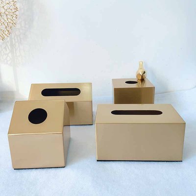 纸巾盒 客厅家用简约创意北欧ins轻奢风欧式奢华餐茶几抽纸盒摆件