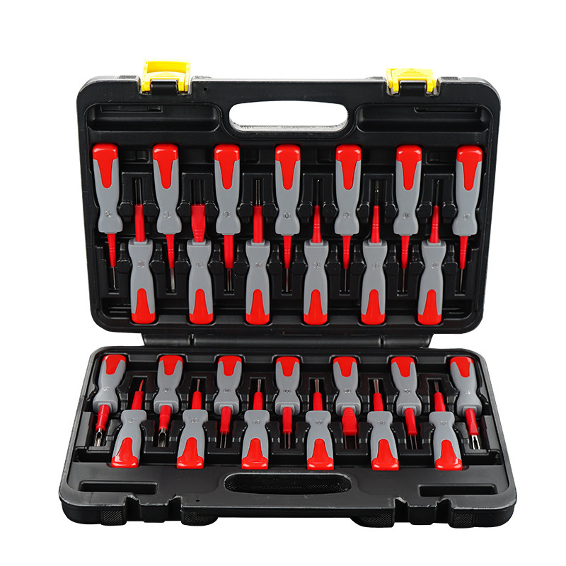 26件奥迪端子拆卸器线路拆装工具汽车线束插头解锁工具退针器工具