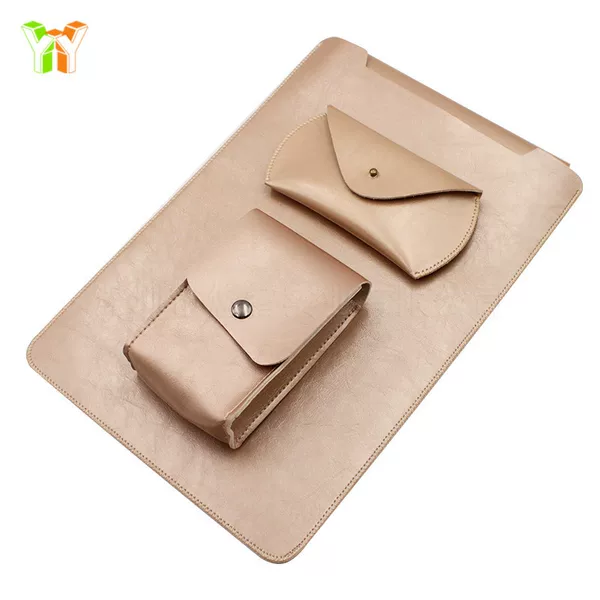 Notebook Imitation Leather Inner Bag Waterproof Universal Computer Bag Computer Power Adapter Wireless Mouse Three-piece Set