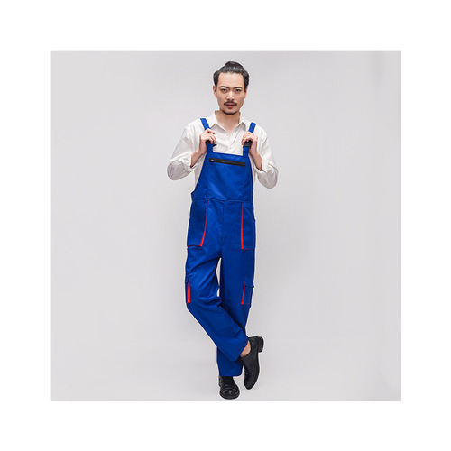 Workwear Factory Uniform Automotive Protective Coveralls Overalls with Belt Pants Durable Suspender Pants