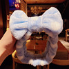 Non-slip headband for face washing, hair accessory with bow, internet celebrity, simple and elegant design, South Korea