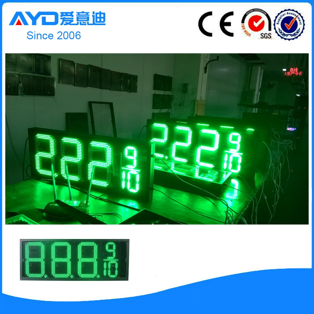 LED signboard, digital remote control, gas station