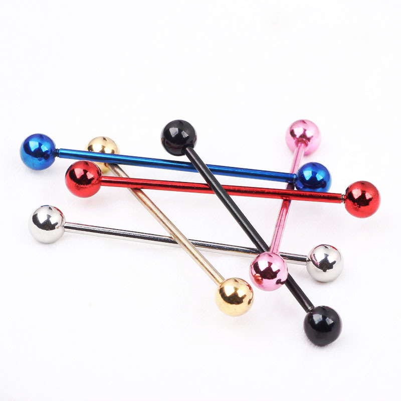 Fashion Solid Color Stainless Steel Earrings Ear Studs 1 Piece