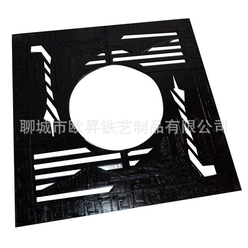 广东铸铁树篦子 铁艺树篦子