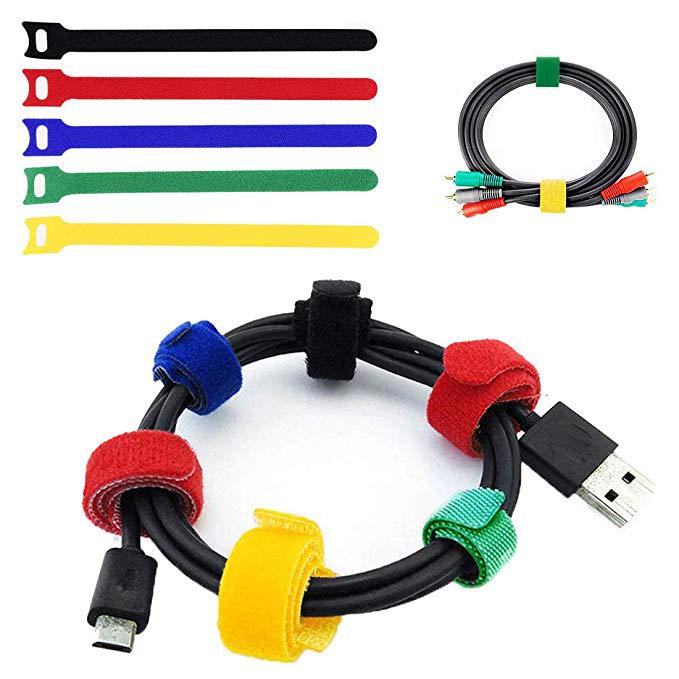 厂家现货T型背靠背魔术贴扎带魔术贴绑线带猫型射出勾电缆线轧带