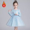 Demi-season small princess costume, skirt, children's wedding dress, 2019, 3-15 years, suitable for teen