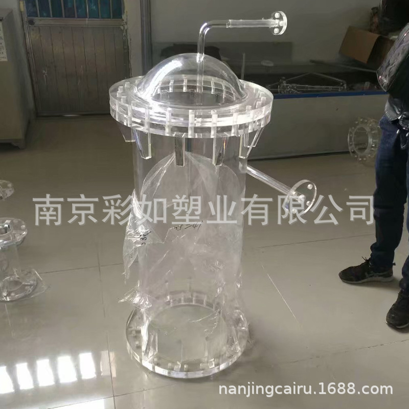 高透明 亚克力滤液收集桶 亚克力管膜产水池 有机玻璃管反应池