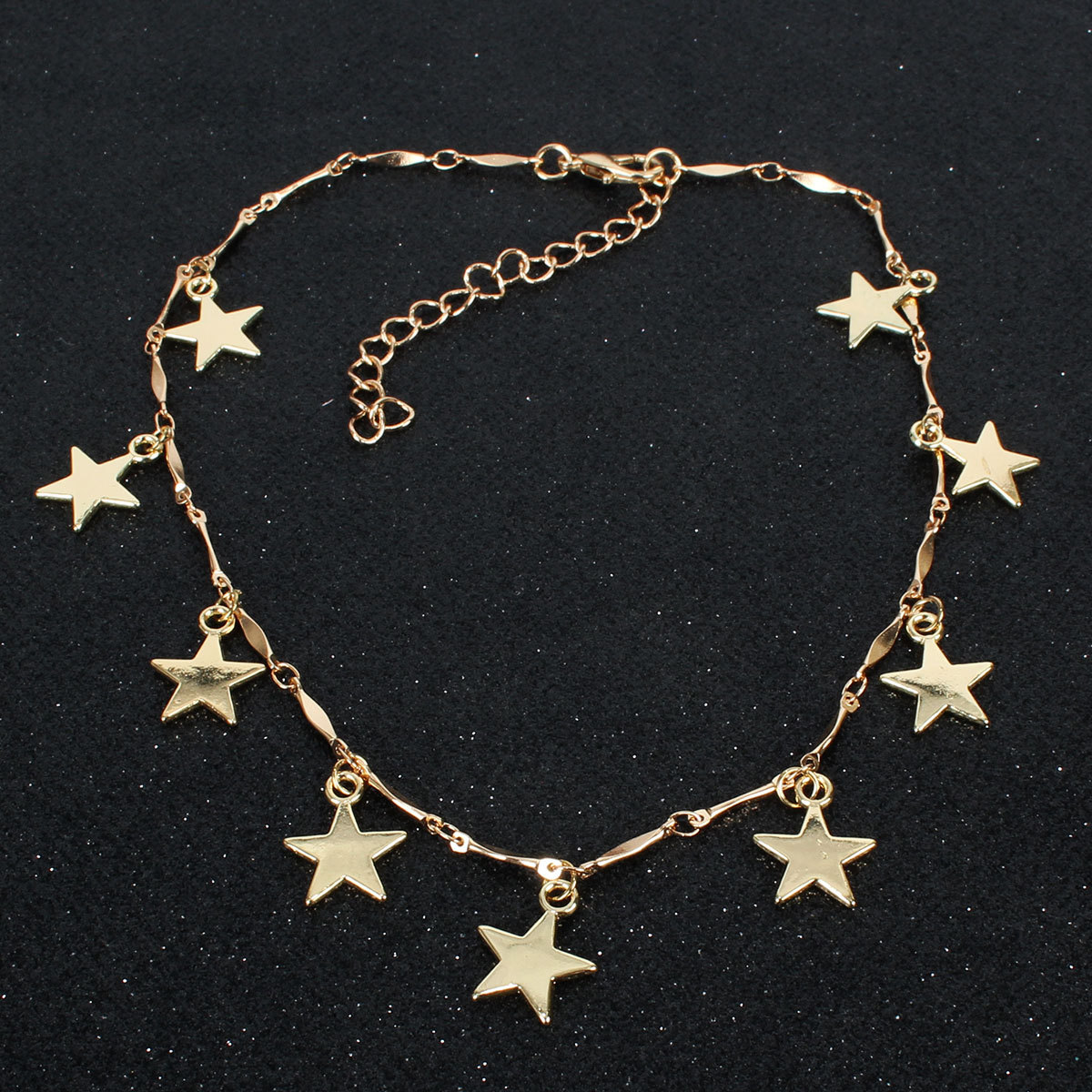 Clavicle Chain Temperament Simple Wind Short Section Copper Five-pointed Star display picture 4