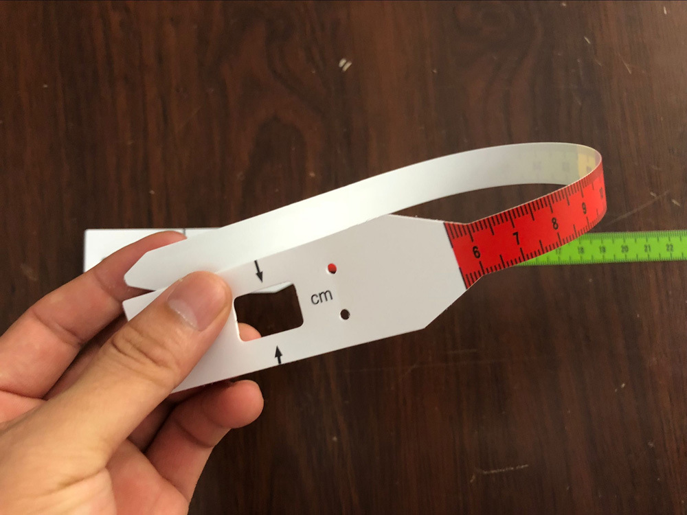Impresión UV cinta de brazo de comercio exterior regla de plástico suave niños circunferencia de la cabeza infantil Regla de medición regla de la circunferencia del brazo