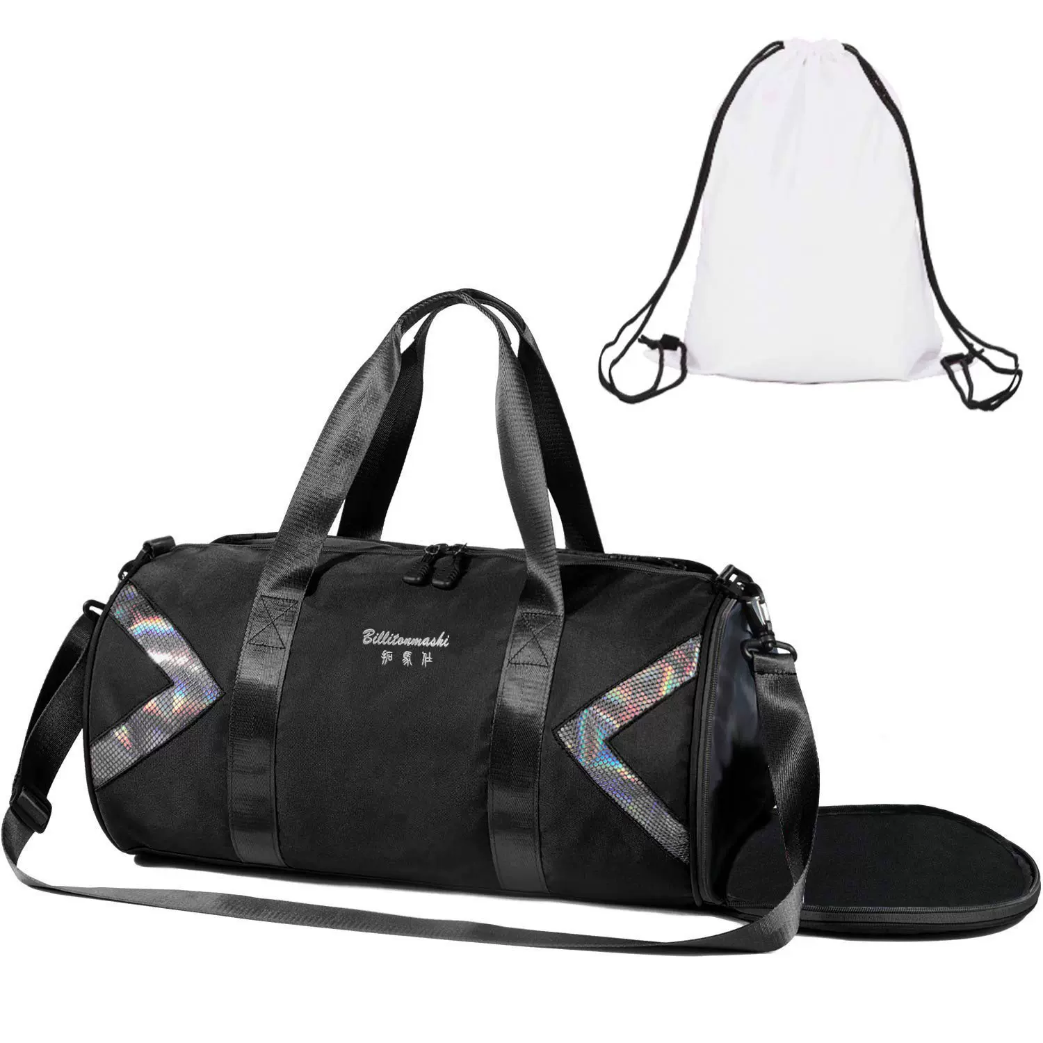 男士手提旅行包运动健身包大容量行李包防水便捷单肩背包斜挎包