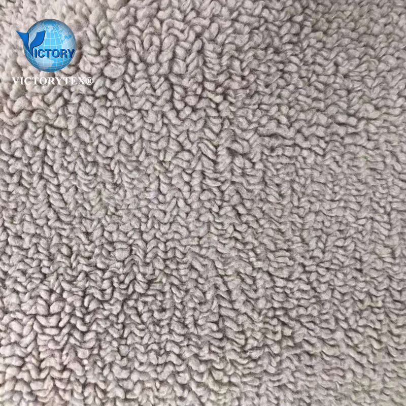 麦穗绒服装玩具家纺面料针织仿毛呢羊羔绒颗粒绒PV长毛绒麦穗绒布