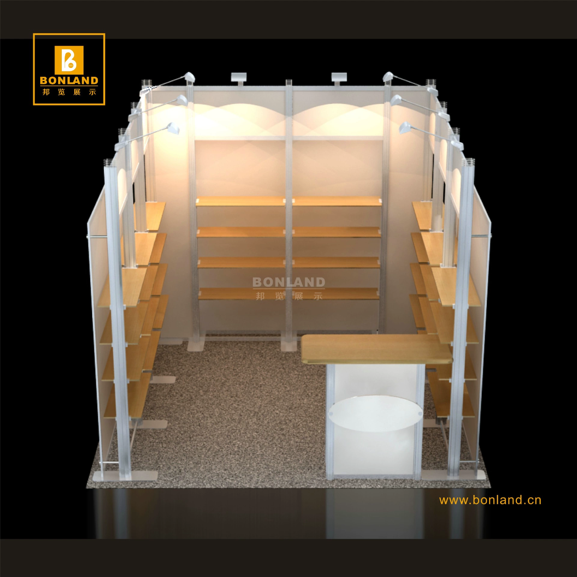 Convenient foreign exhibition booth 3 × 3 setting booth booth boosts aluminum alloy booth quickly
