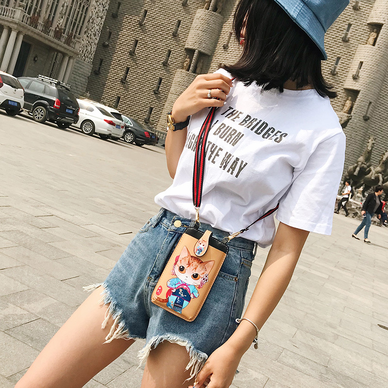 Printed Cartoon Mobile Phone Bag