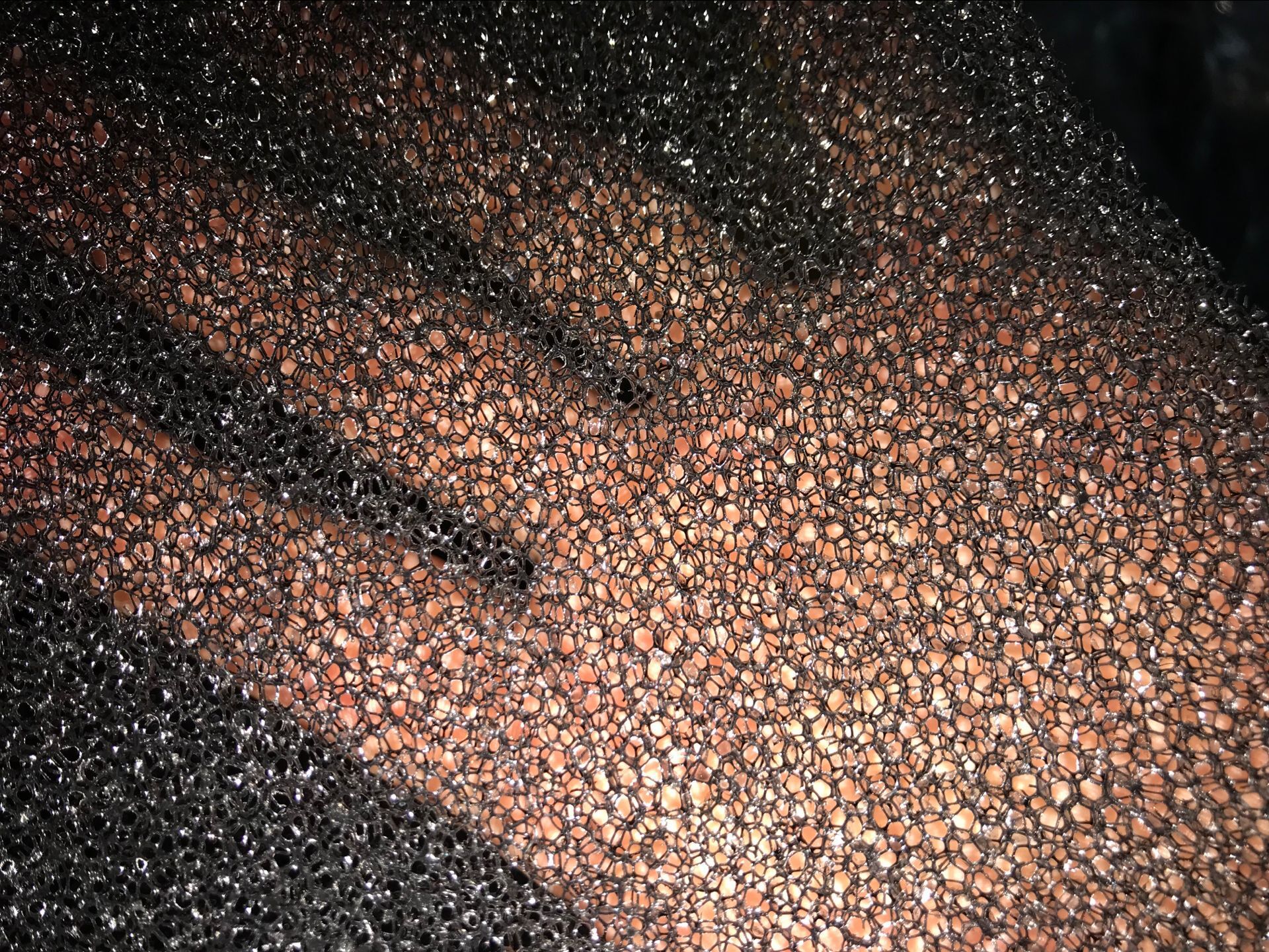 工厂环保废气油烟过滤网蜂窝活性炭海绵粉尘异味活性碳海棉状纤维