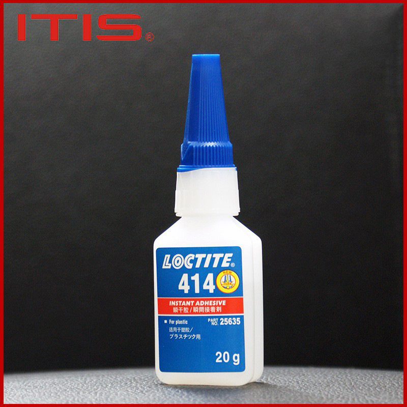 LOCTITE乐泰414瞬干胶水无色透明低白化塑料橡胶粘接金属胶水乐泰