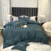 Hotels wind 60 Satin Silk sliding Four piece suit pure cotton sheet Quilt cover Simplicity Solid 1.5/1.8m Bedclothes