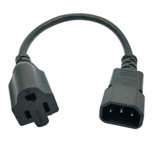 美規三插延長線 品字尾公母C13C14美標母頭5-15R美標美式電源線