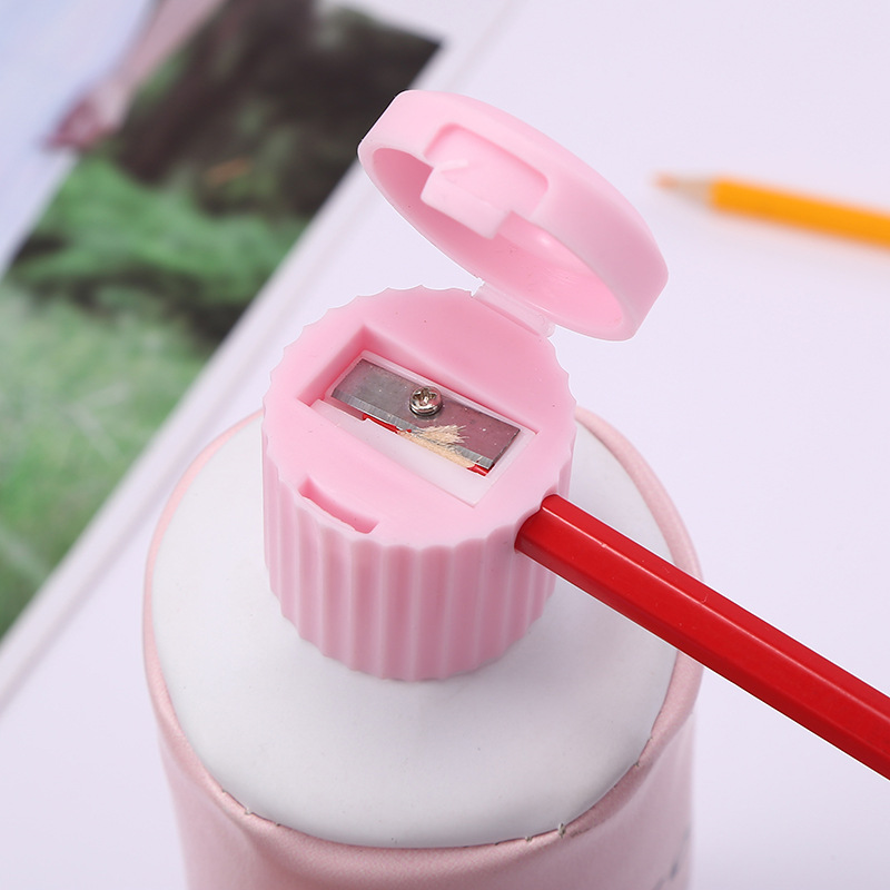 Customizable cute cartoon creative unicorn pen case with pencil sharpener and toothpaste shape, large-capacity storage stationery bag detail image 3