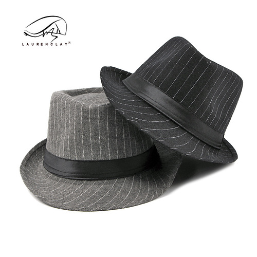 Autumn/Winter New English Men's Top Hat English Fashion Middle-Aged Striped Jazz Hat Men Casual Versatile Hat