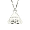 Pendant hip-hop style engraved with letters, long necklace stainless steel suitable for men and women, European style, simple and elegant design