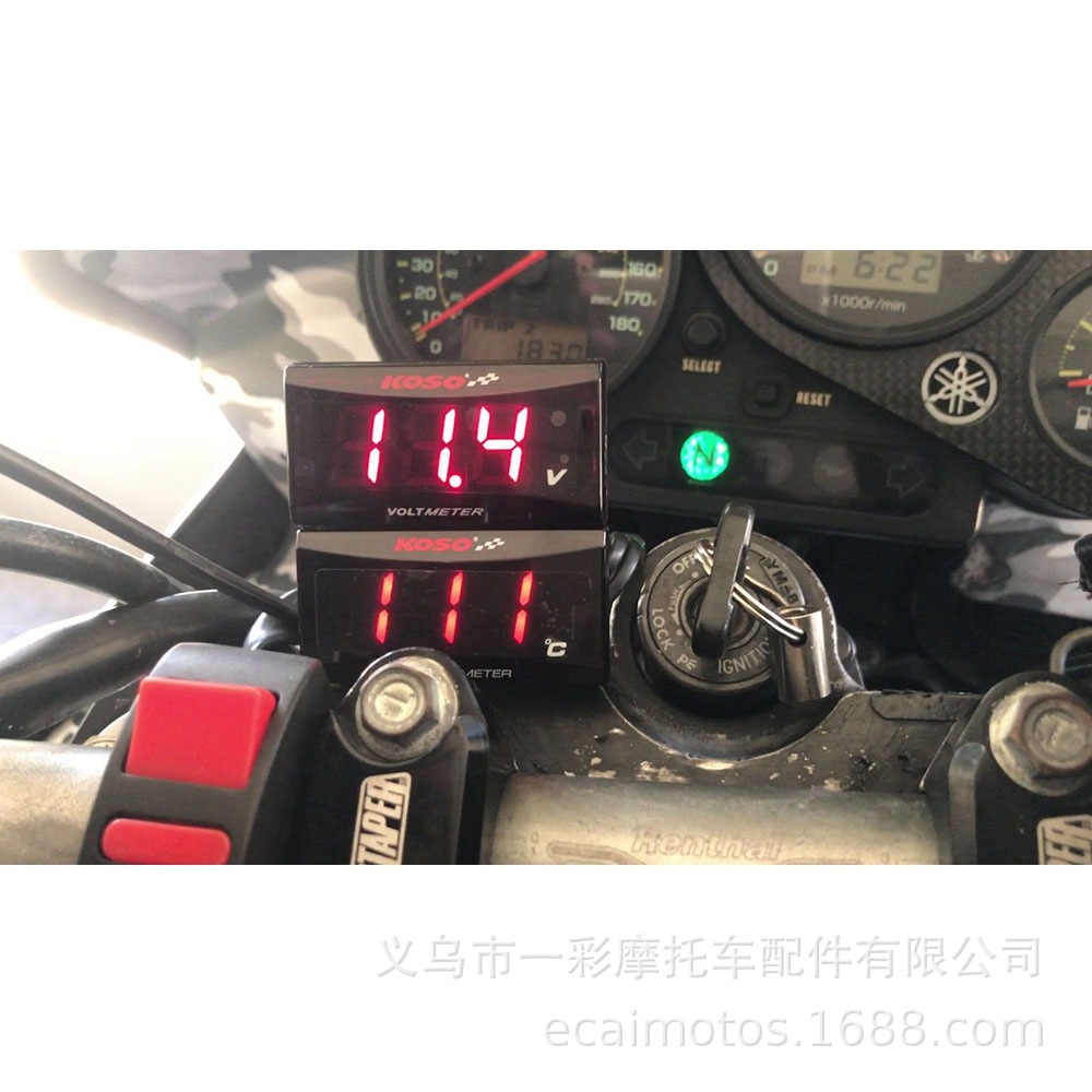 Koso water temperature meter motorcycle universal modified liquid crystal display meter thermometer water temperature digital display meter JOG DIO