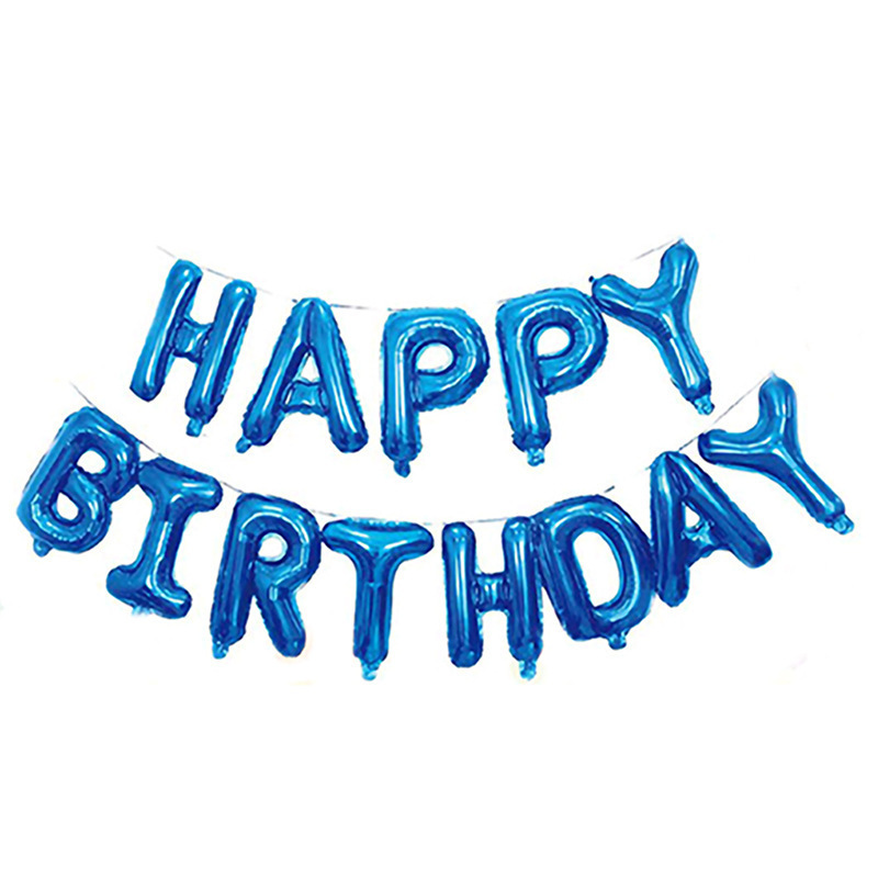 生日快乐气球 字母铝膜气球 派对用品 婚礼套装气球 生日气球套餐详情6