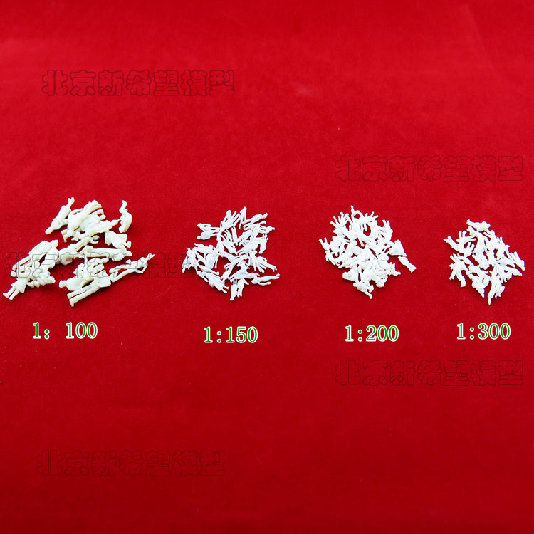 Scene Shooting Sand Table Material Building Model Material Mini White Little Man 1:100 1:200 1:300
