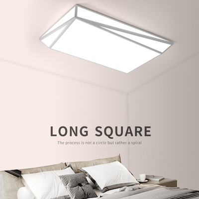 LED吸顶灯客厅灯简约现代大气创意北欧灯具灯饰几何房间灯卧室灯|ms